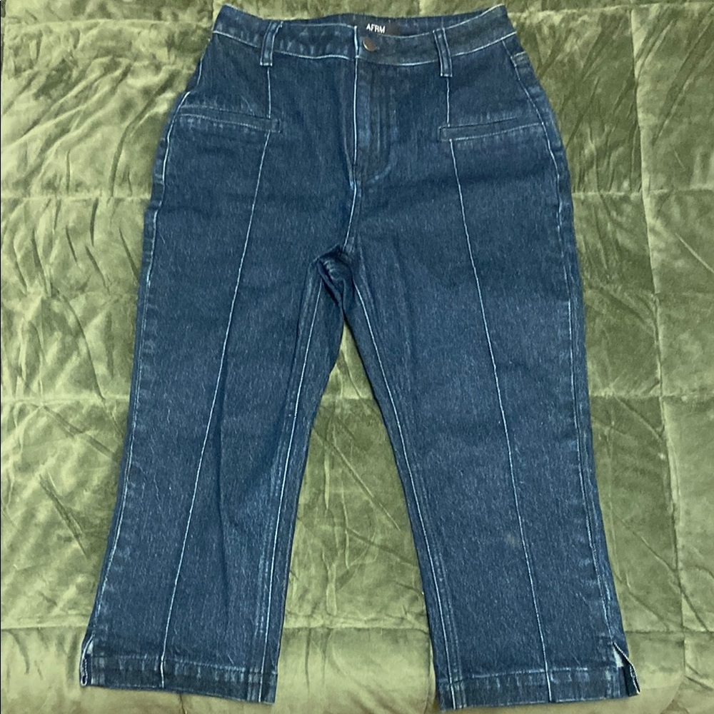AFRM High Rise Denim Capri - Picture 4 of 9